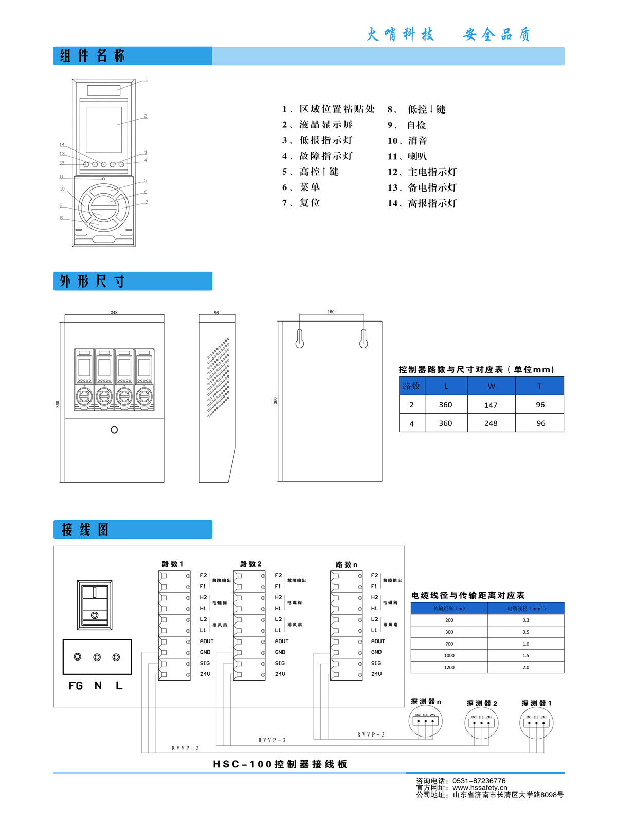 HSC-100氣體報(bào)警器