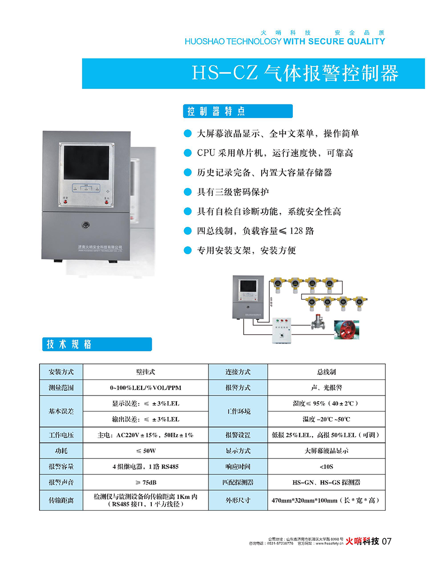 氣體報(bào)警控制器HS-CZ