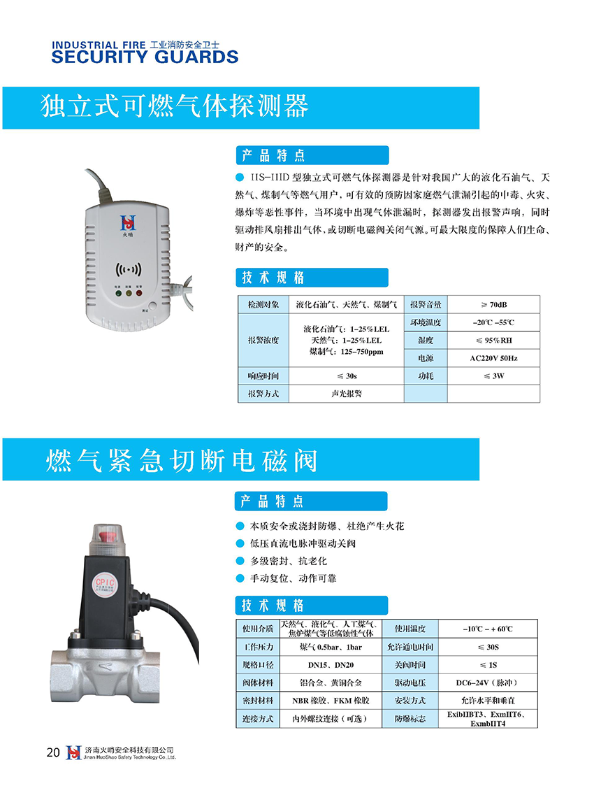 獨立式可燃?xì)怏w探測器